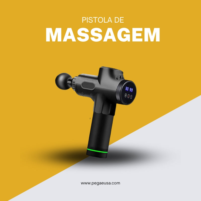 Pistola de Massagem© - Reduza suas dores e desconfortos de onde estiver!