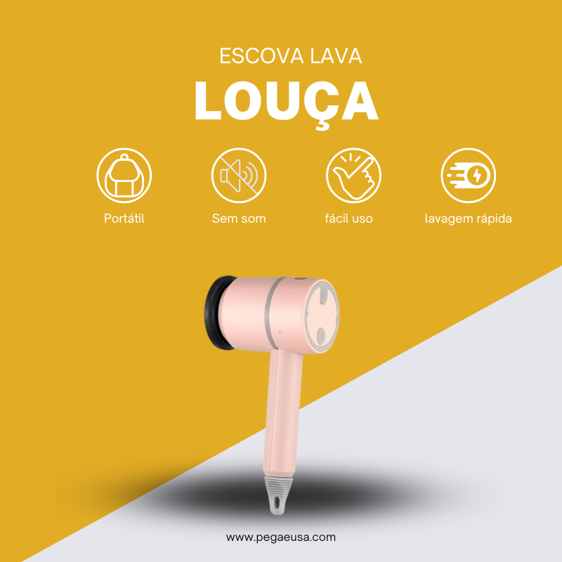 Escova Lava Louça© - Lave a louça de um jeito mais rápido e prático